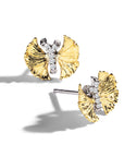 Butterfly Ginkgo Earrings with Diamonds