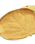 Michael Aram Botanical Leaf Gold Tidbit Plates Set