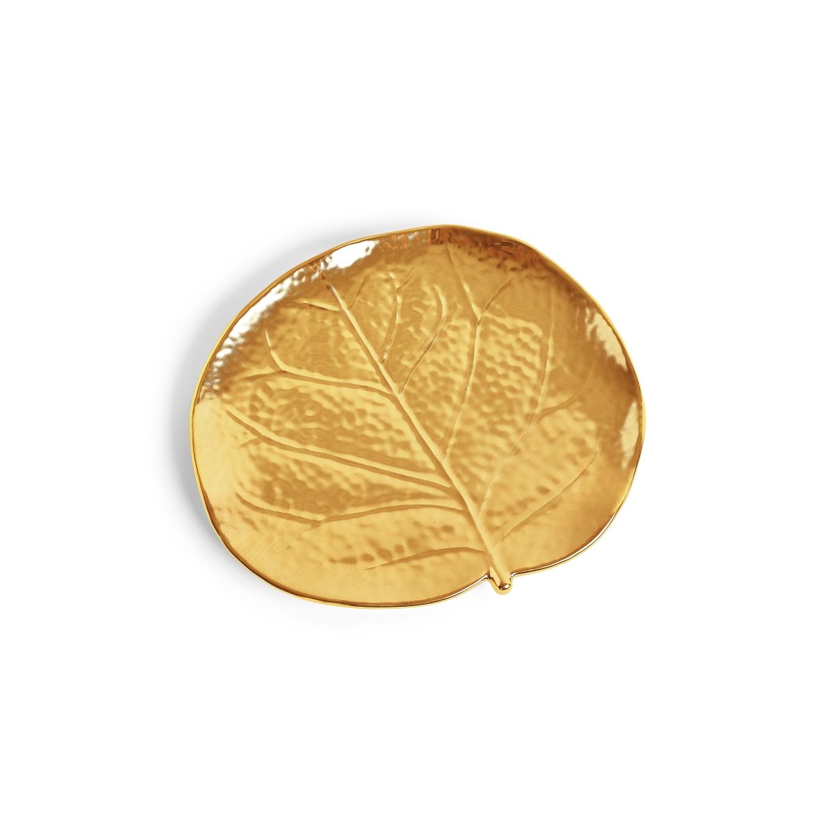 Michael Aram Botanical Leaf Gold Tidbit Plates Set