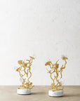 Michael Aram Butterfly Ginkgo Gold Candleholders S/2