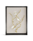 Michael Aram Butterfly Ginkgo Gold Fabric Shadow Box