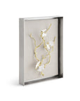 Michael Aram Butterfly Ginkgo Gold Fabric Shadow Box