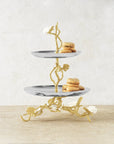 Michael Aram Butterfly Ginkgo Gold Two Tier Etagere