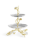 Michael Aram Butterfly Ginkgo Gold Two Tier Etagere