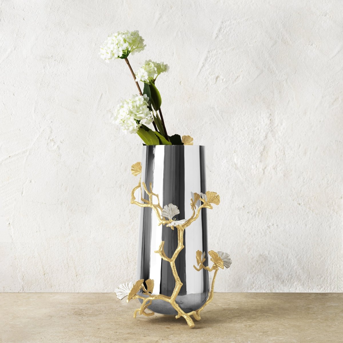 Michael Aram Butterfly Ginkgo Gold Vase