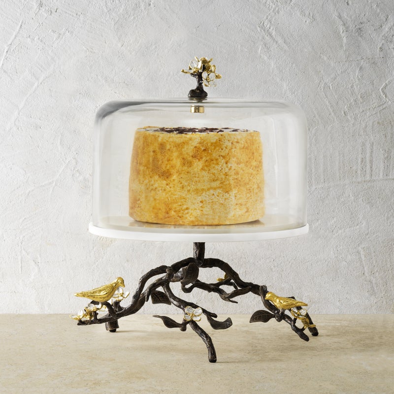 Michael Aram Lovebirds Cake Stand with Dome