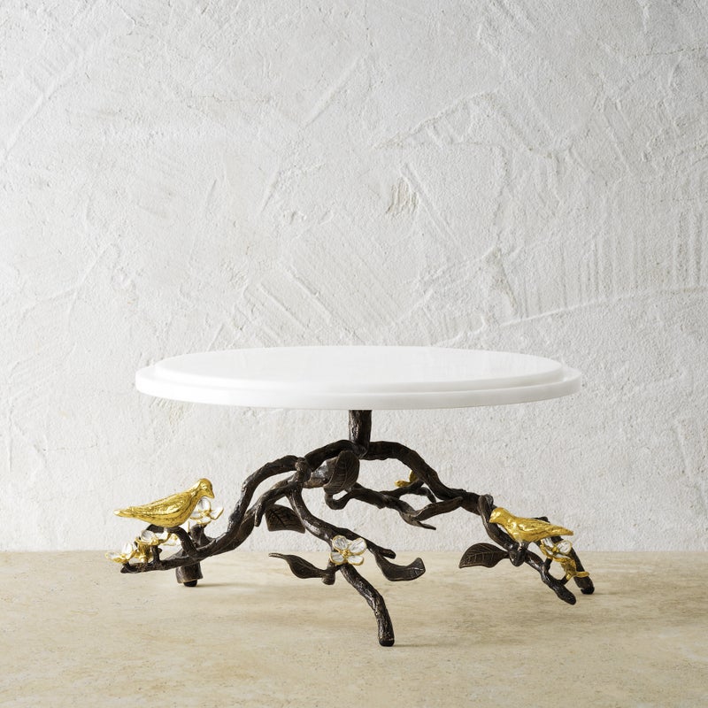 Michael Aram Lovebirds Cake Stand with Dome