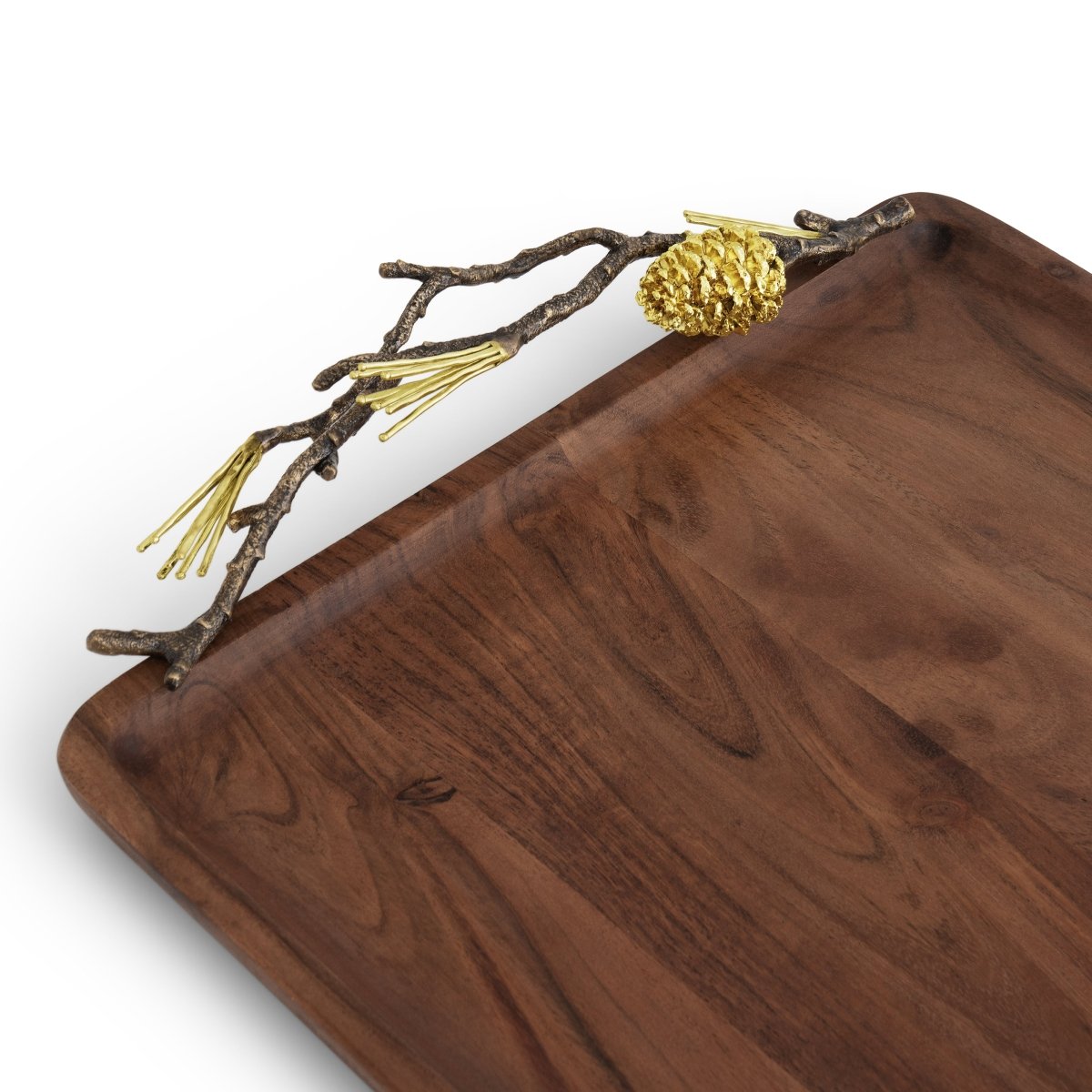 Michael Aram Pine Cone Medium Wood Tray