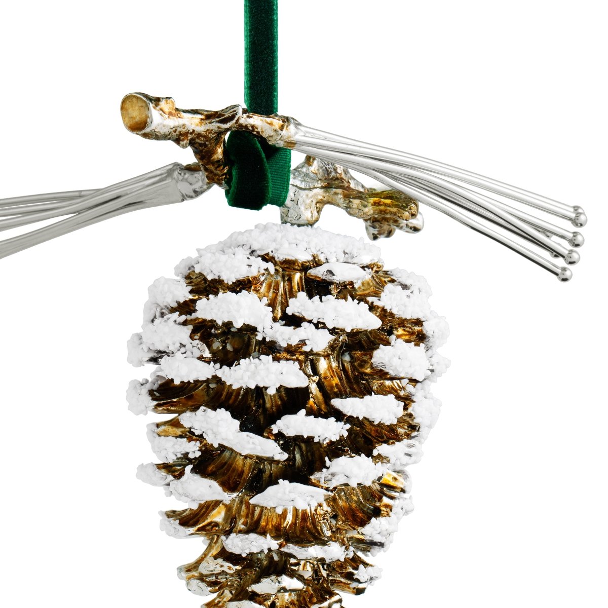 Michael Aram Pine Cone Snowy Ornament