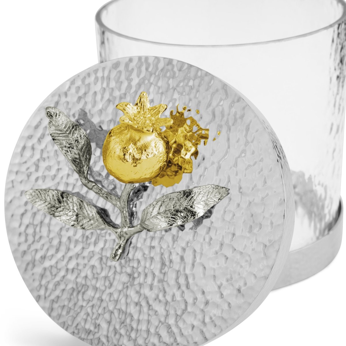 Michael Aram Pomegranate Silver & Gold Canister