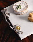 Michael Aram Pomegranate Silver & Gold Cheese Board & Spreader