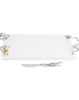 Michael Aram Pomegranate Silver & Gold Cheeseboard & Spreader