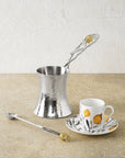 Michael Aram Pomegranate Silver & Gold Coffee Pot w/ Spoon