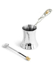 Michael Aram Pomegranate Silver & Gold Coffee Pot x Kavat Coffee Gift Set