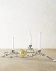 Michael Aram Pomegranate Silver & Gold Low Candleholders