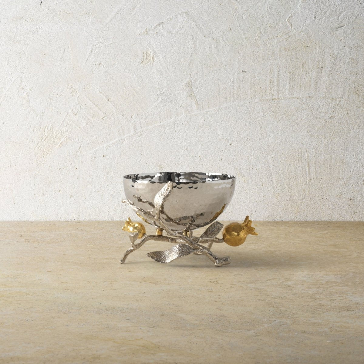 Michael Aram Pomegranate Silver & Gold Nut Bowl