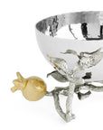 Michael Aram Pomegranate Silver & Gold Nut Bowl