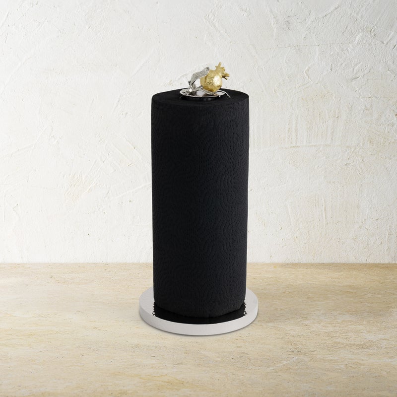 Michael Aram Pomegranate Silver & Gold Paper Towel Holder