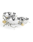 Michael Aram Pomegranate Silver & Gold Triple Bowl