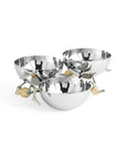 Michael Aram Pomegranate Silver & Gold Triple Bowl