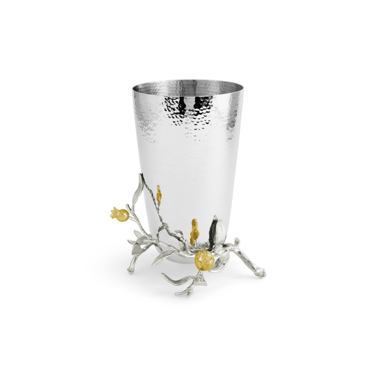 Michael Aram Pomegranate Silver & Gold Vase