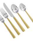 Michael Aram Twist 5-Piece Flatware Set Gold - Discon