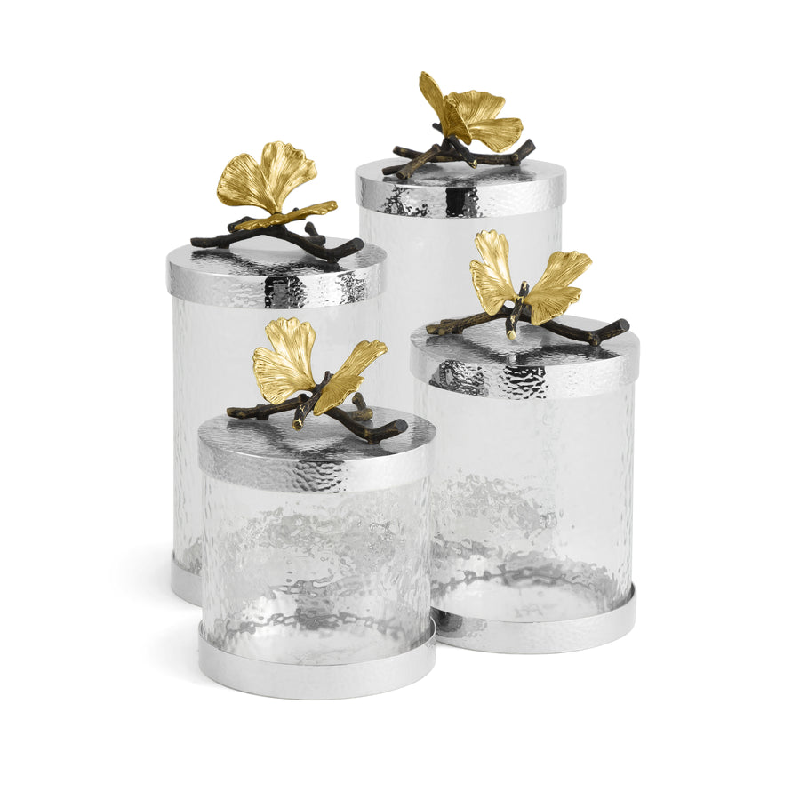 Butterfly Ginkgo Canisters