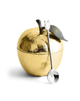 Michael Aram Apple Honey Pot w/ Spoon Nickelplate