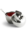 Michael Aram Apple Honey Pot w/ Spoon Nickelplate