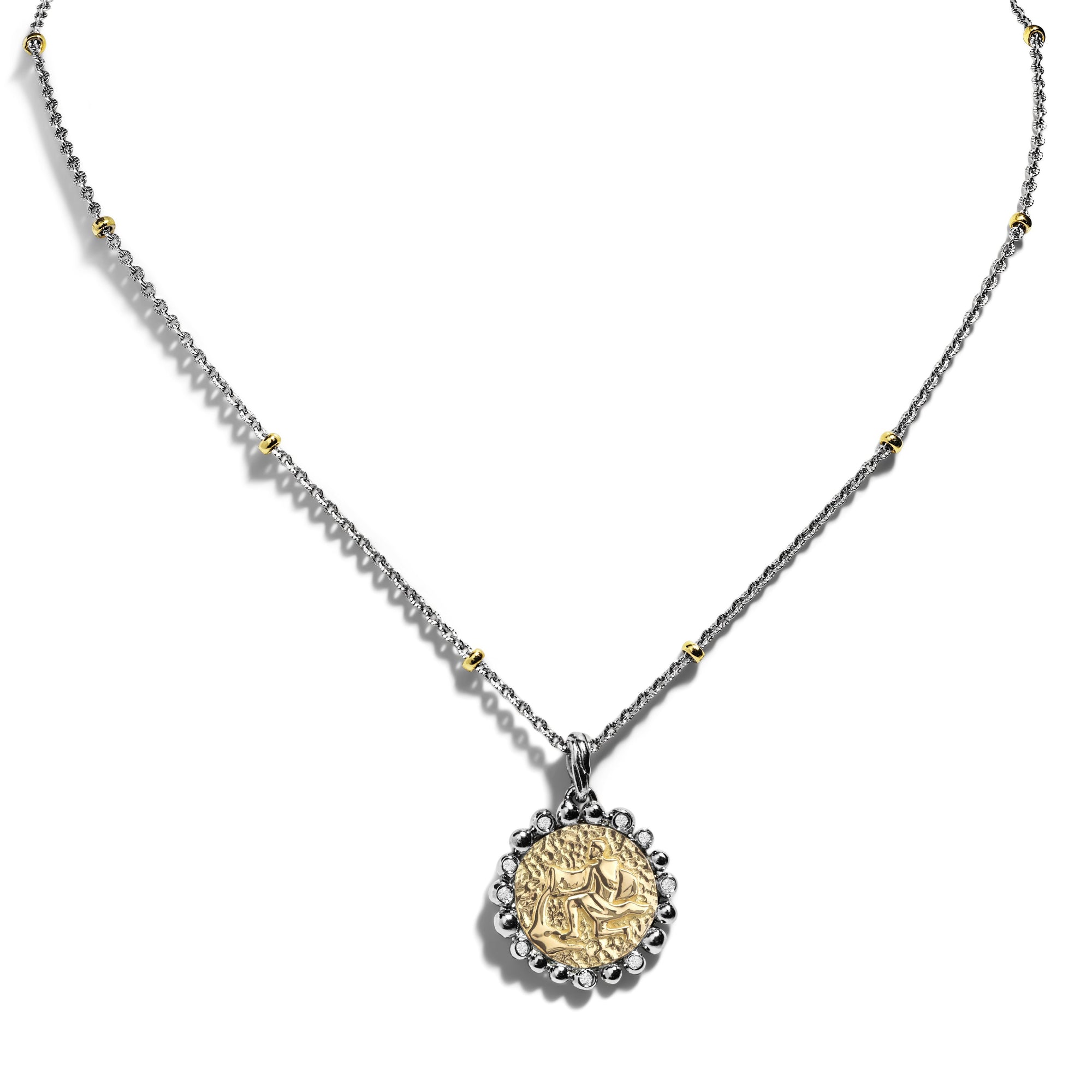 Michael Aram Aquarius Zodiac Pendant with Diamonds