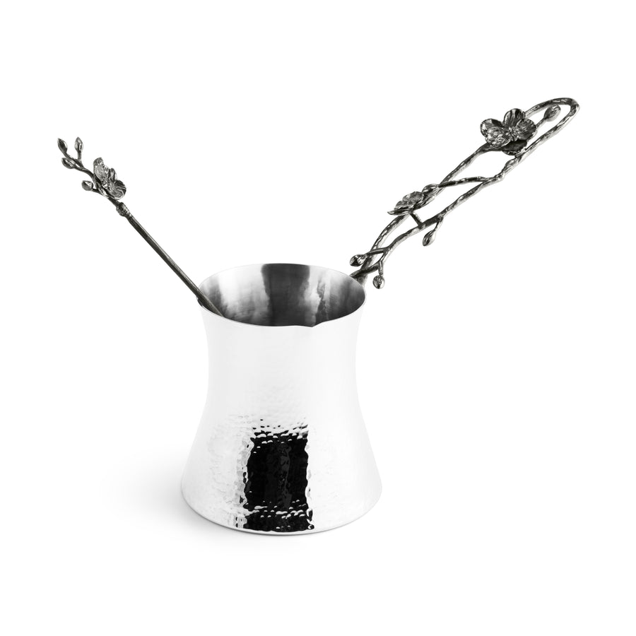 Michael Aram Black Orchid Coffee Pot w/ Spoon
