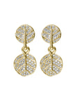 Michael Aram Botanical Leaf Earrings with Diamonds