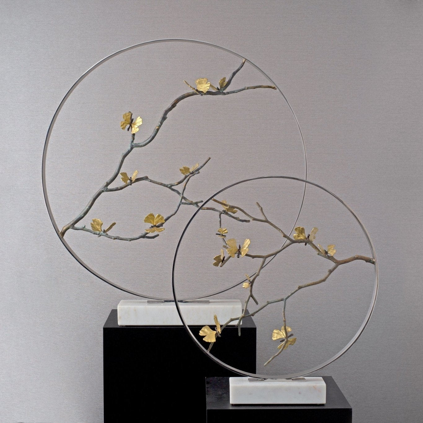 Michael Aram Butterfly Ginkgo 22" Moon Gate Sculpture