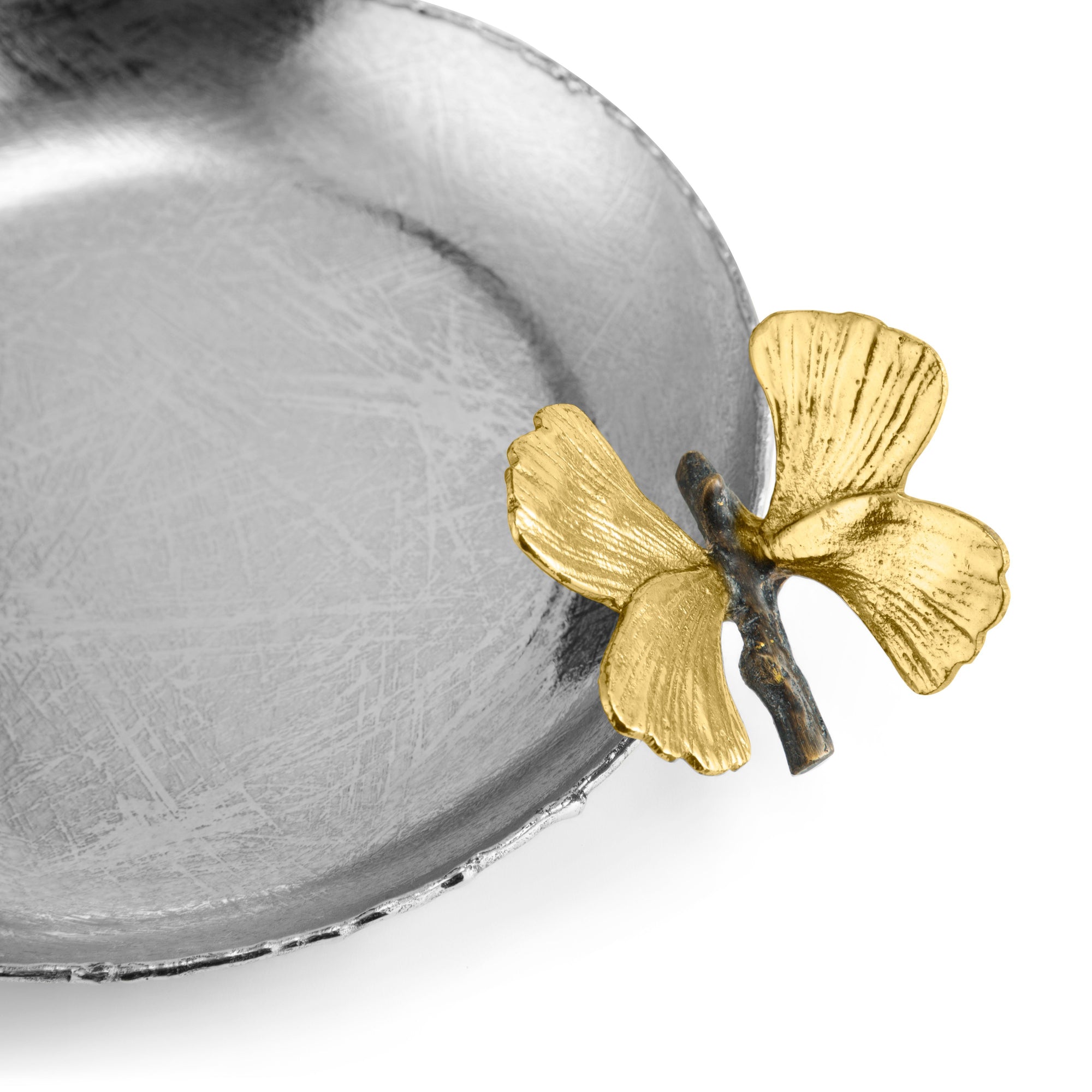 Michael Aram Butterfly Ginkgo Round Trinket Tray