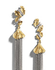 Michael Aram Butterfly Ginkgo Tassel Earrings with Diamonds