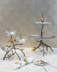 Michael Aram Butterfly Ginkgo Triple Bowl Set w/ Spoons