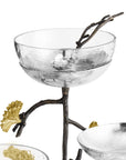 Michael Aram Butterfly Ginkgo Triple Bowl Set w/ Spoons