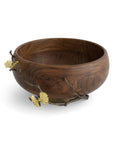 Michael Aram Butterfly Ginkgo Wood Salad Bowl