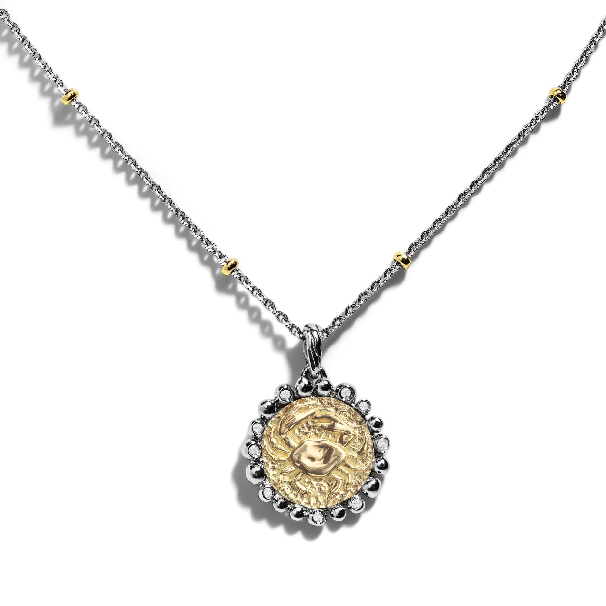 Michael Aram Cancer Zodiac Pendant with Diamonds