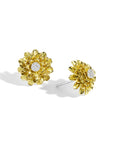 Michael Aram Dandelion Flower Earrings with Diamonds