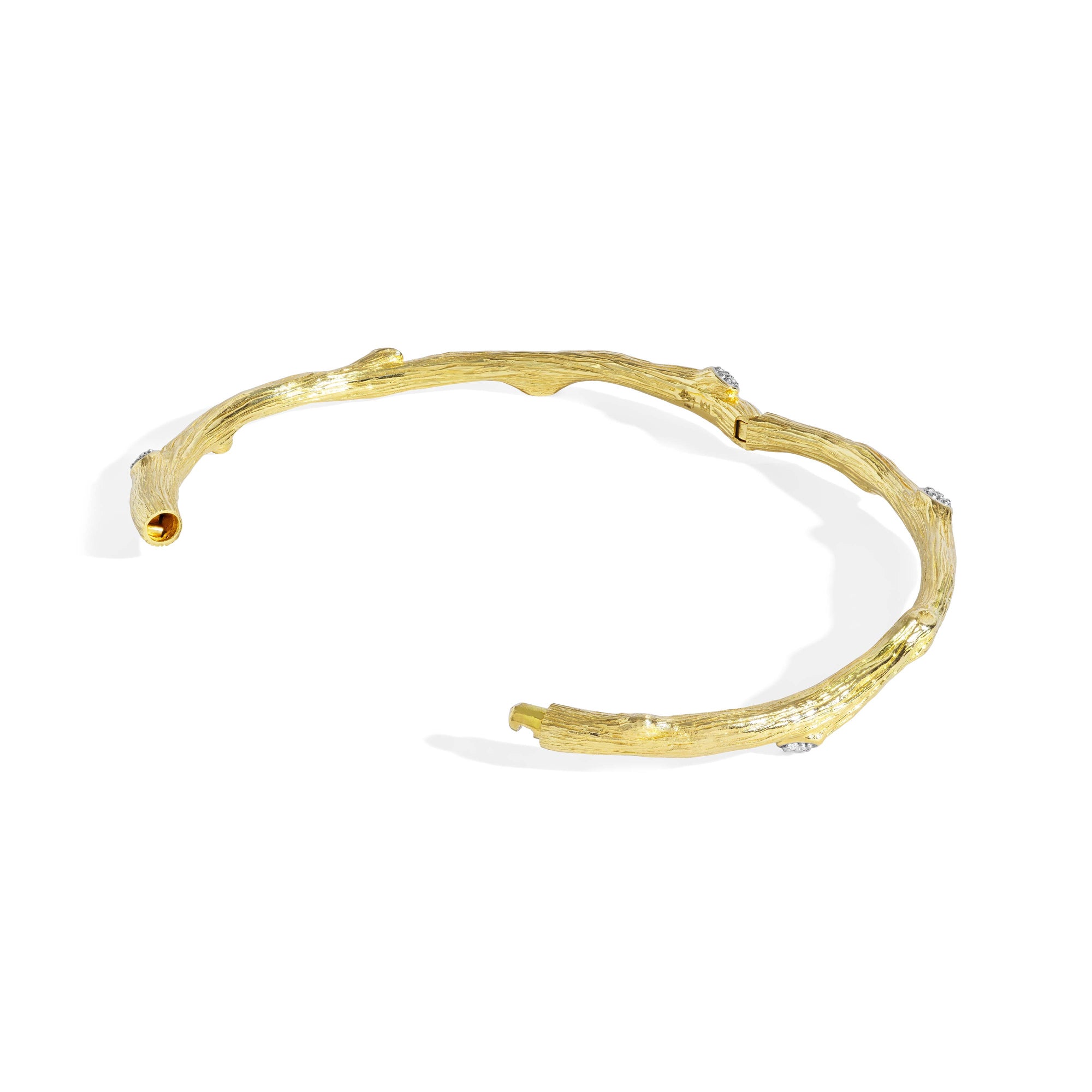 Michael Aram Enchanted Forest Bangle Bracelet with Diamonds