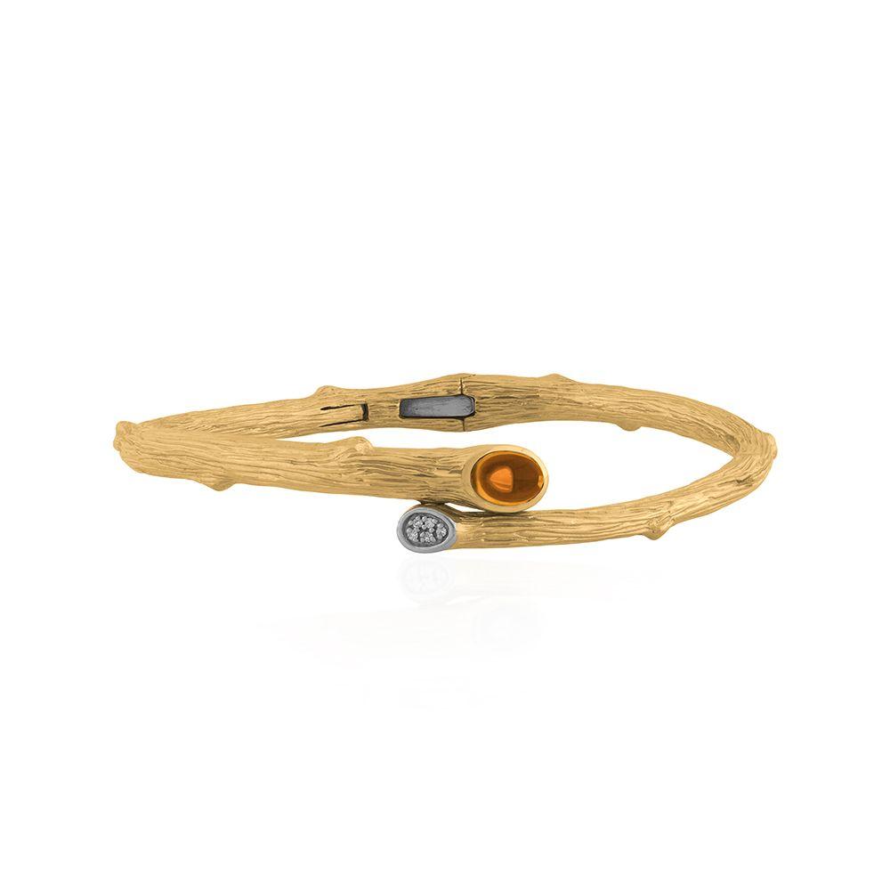 Michael Aram Enchanted Forest Bangle with Citrine & Diamonds