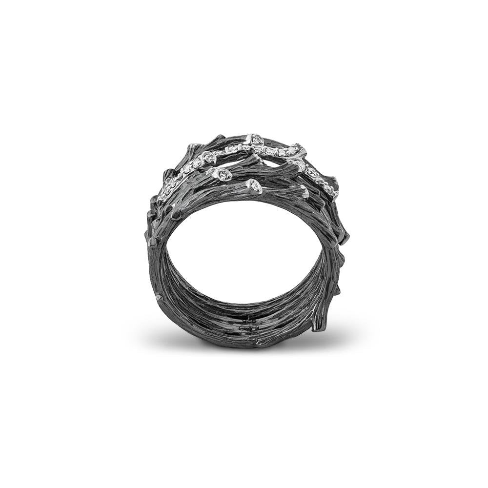 Michael Aram Enchanted Forest Multi Row Ring with Diamonds