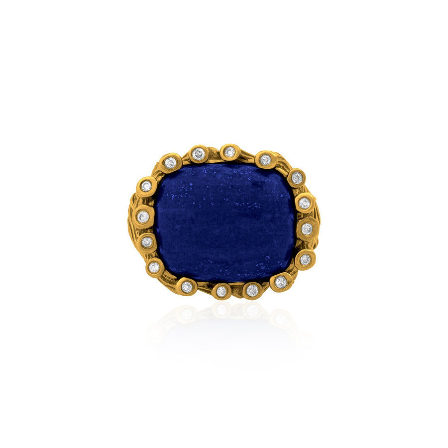 Michael Aram Enchanted Forest Ring with Lapis and Diamonds