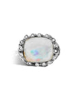 Michael Aram Enchanted Forest Ring with Mother of Pearl Doublet and Diamonds