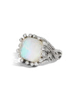 Michael Aram Enchanted Forest Ring with Mother of Pearl Doublet and Diamonds