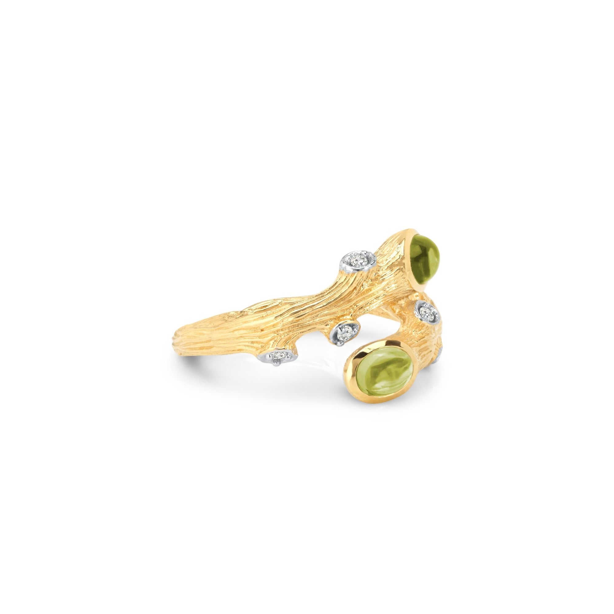 Michael Aram Enchanted Forest Ring with Peridot and Diamonds