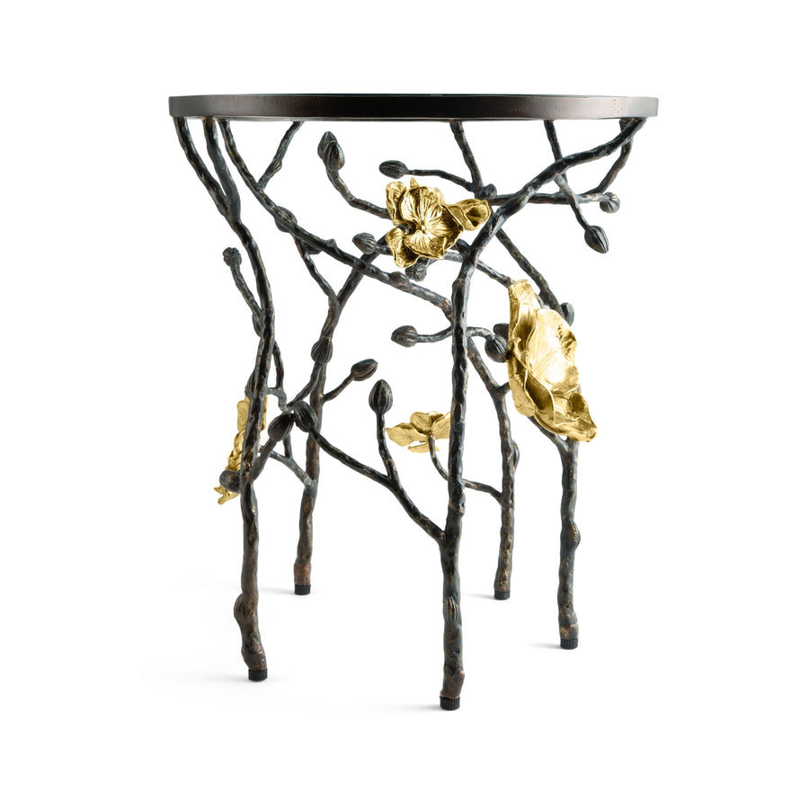 Michael Aram Gold Orchid Accent Table