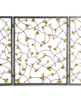 Michael Aram Golden Ginkgo Decorative Fireplace Screen