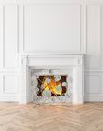 Michael Aram Lily Pad Decorative Fireplace Screen